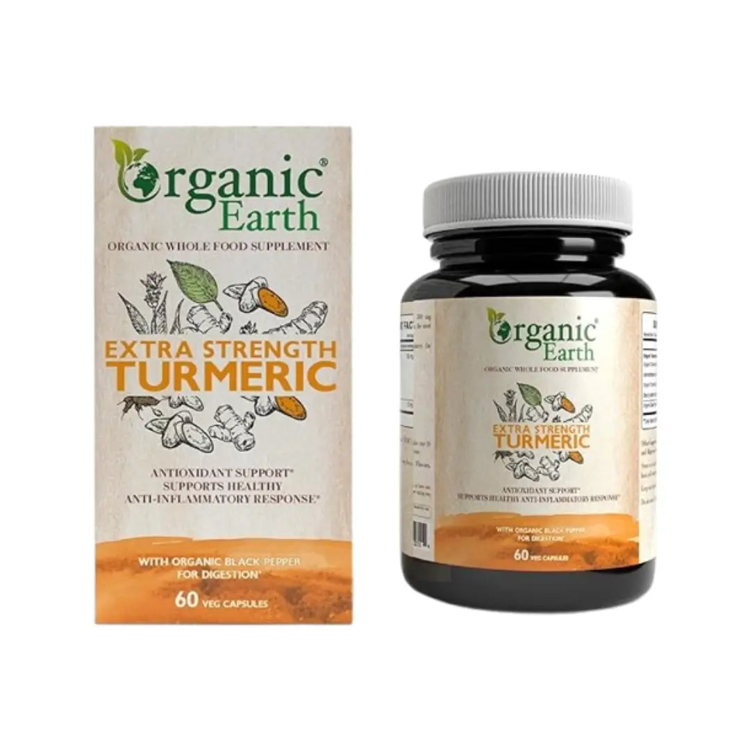 Organic Earth Extra Strength Turmeric Cap 60s