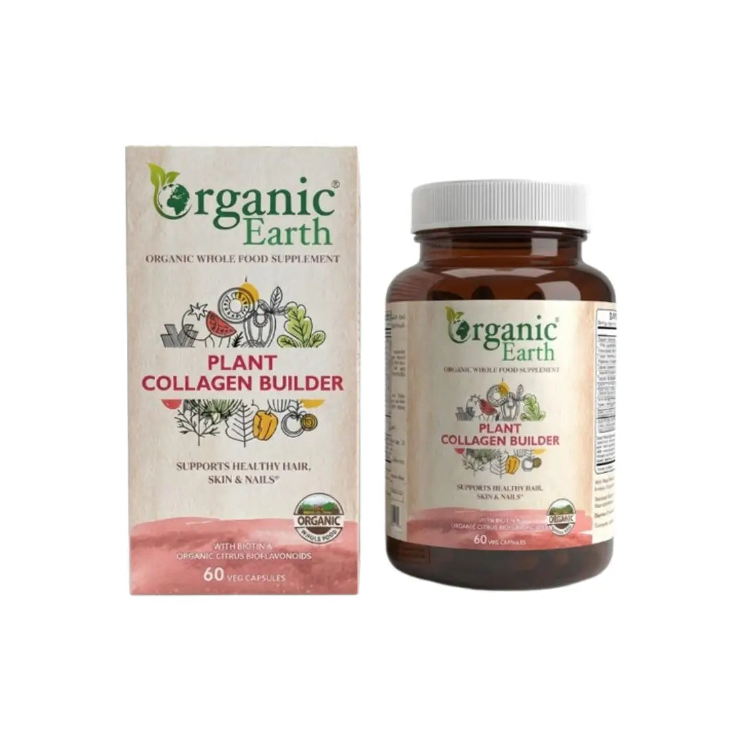 Organic Earth Plant Collagen Builder Capsules 60s – Collagen Support Supplement