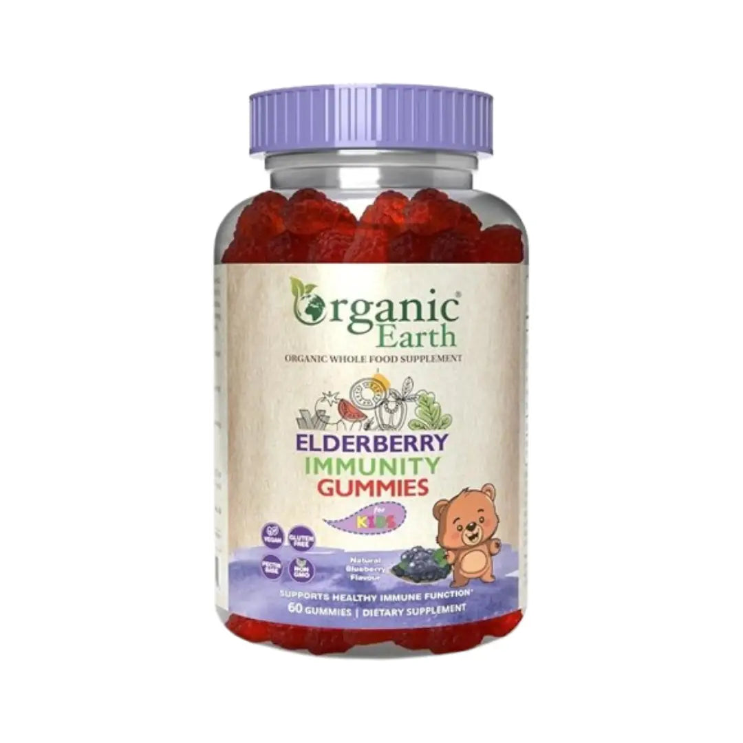 Organic Earth Elderberry Immunity Kids Gummies 60s