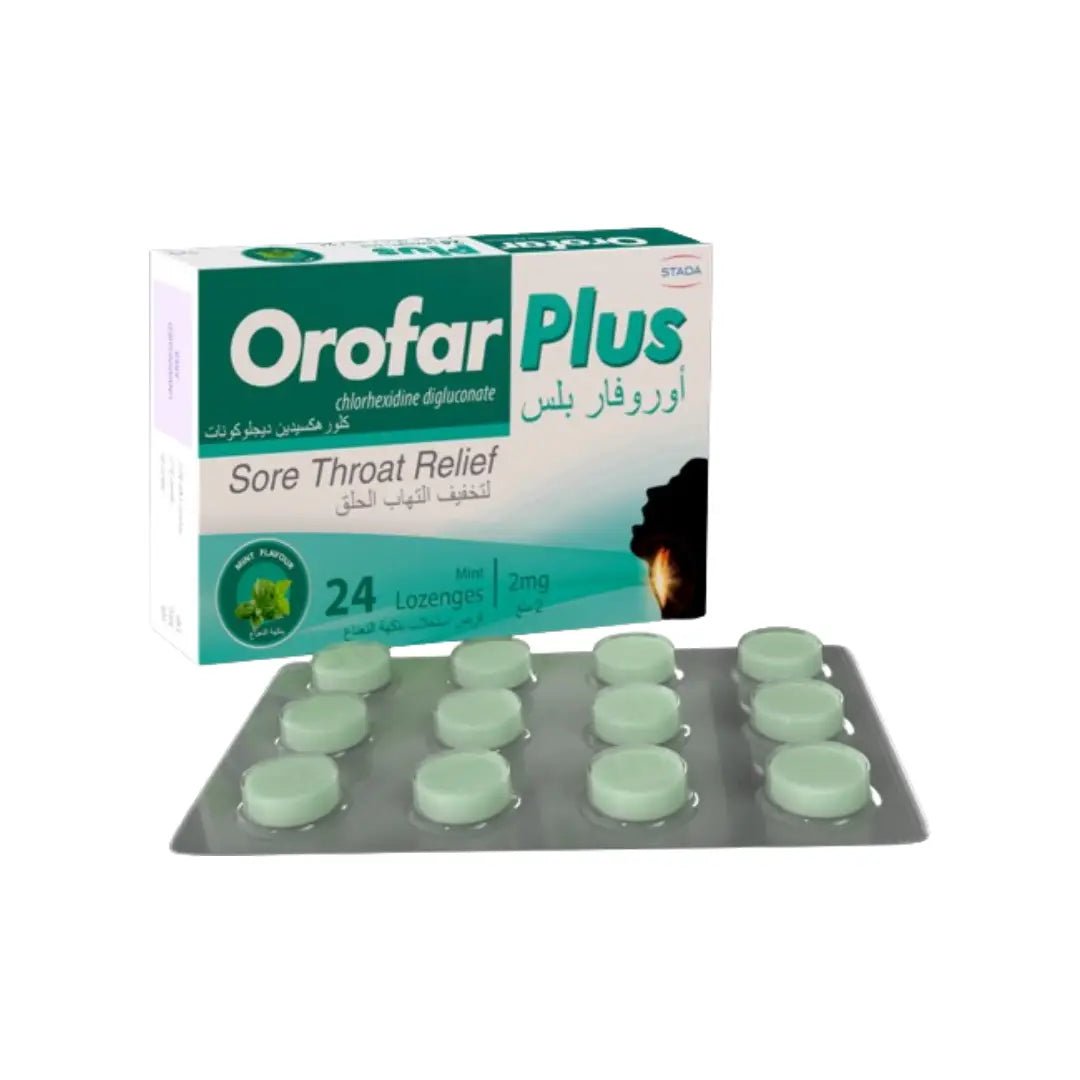 Orofar Plus Mint Lozenges 24s Refreshing mint lozenges for soothing sore throat and mouth irritation