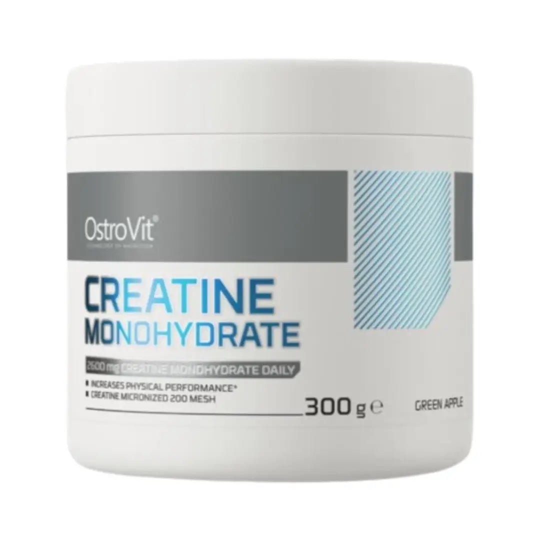 Ostrovit Creatine Monohydrate 300g Green Apple Flavor for muscle strength and performance support