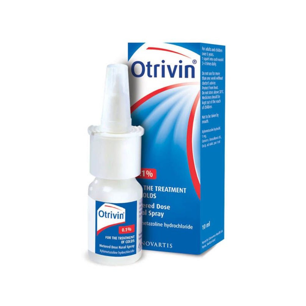 OTRIVIN ORIGINAL 0.1% NASAL DROPS 10ML