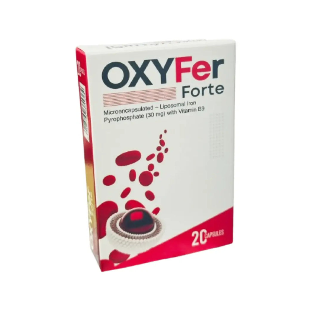 Oxyfer Forte Capsules 20 Count – Iron & Folic Acid Supplement for Daily Nutritional Support