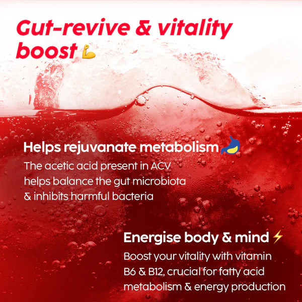 PLIX Apple Cider Vinegar Bubbly Apple Effervescent Tab 15s