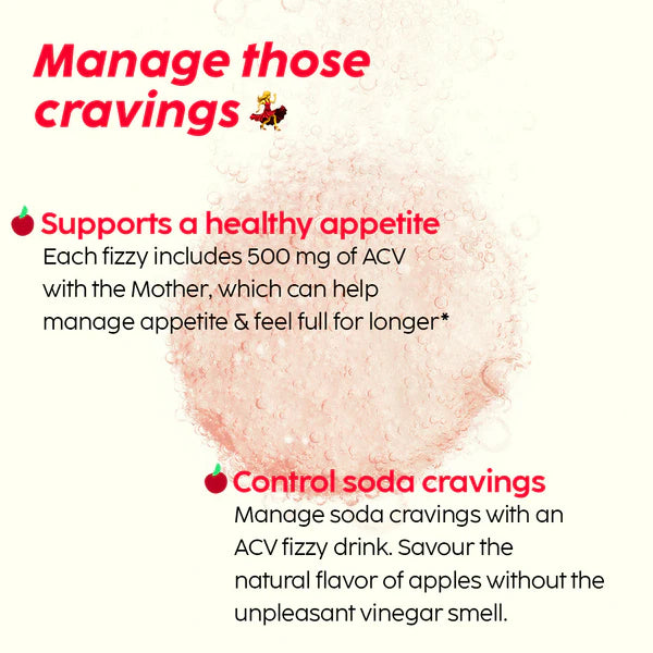 PLIX Apple Cider Vinegar Bubbly Apple Effervescent Tab 15s