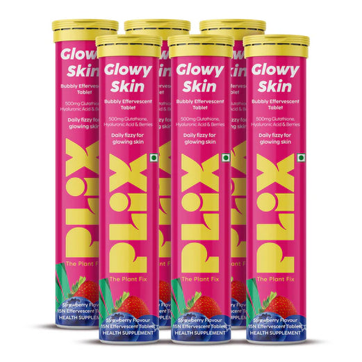 PLIX Glowy SKin Effervescent Tab 15s 6 Packs