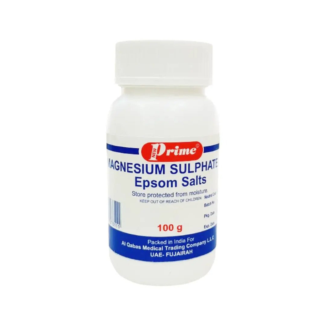 PRIME Magnesium Sulphate IP Epsom Salts 100g