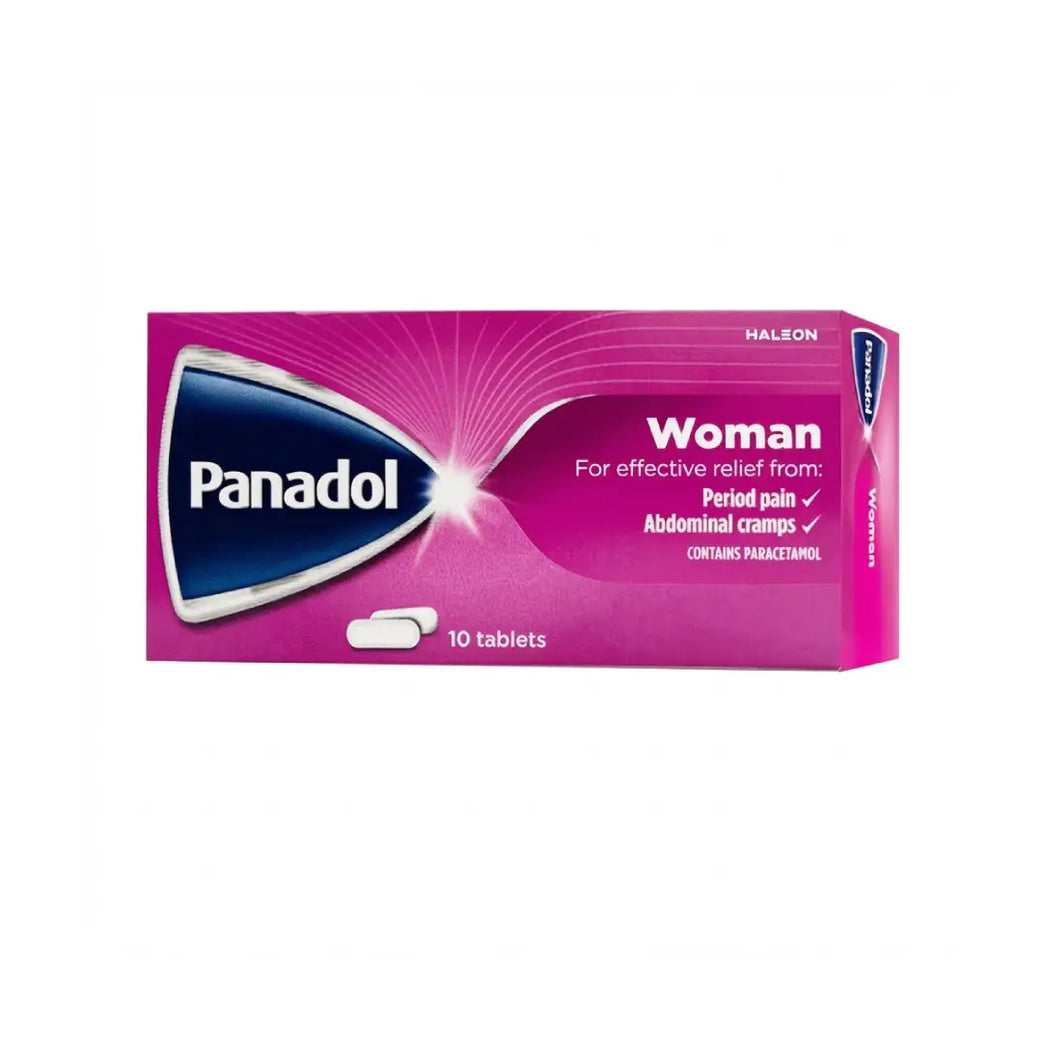 Panadol Woman Tablets 10s – Paracetamol 500mg & Hyoscine Butylbromide 10mg