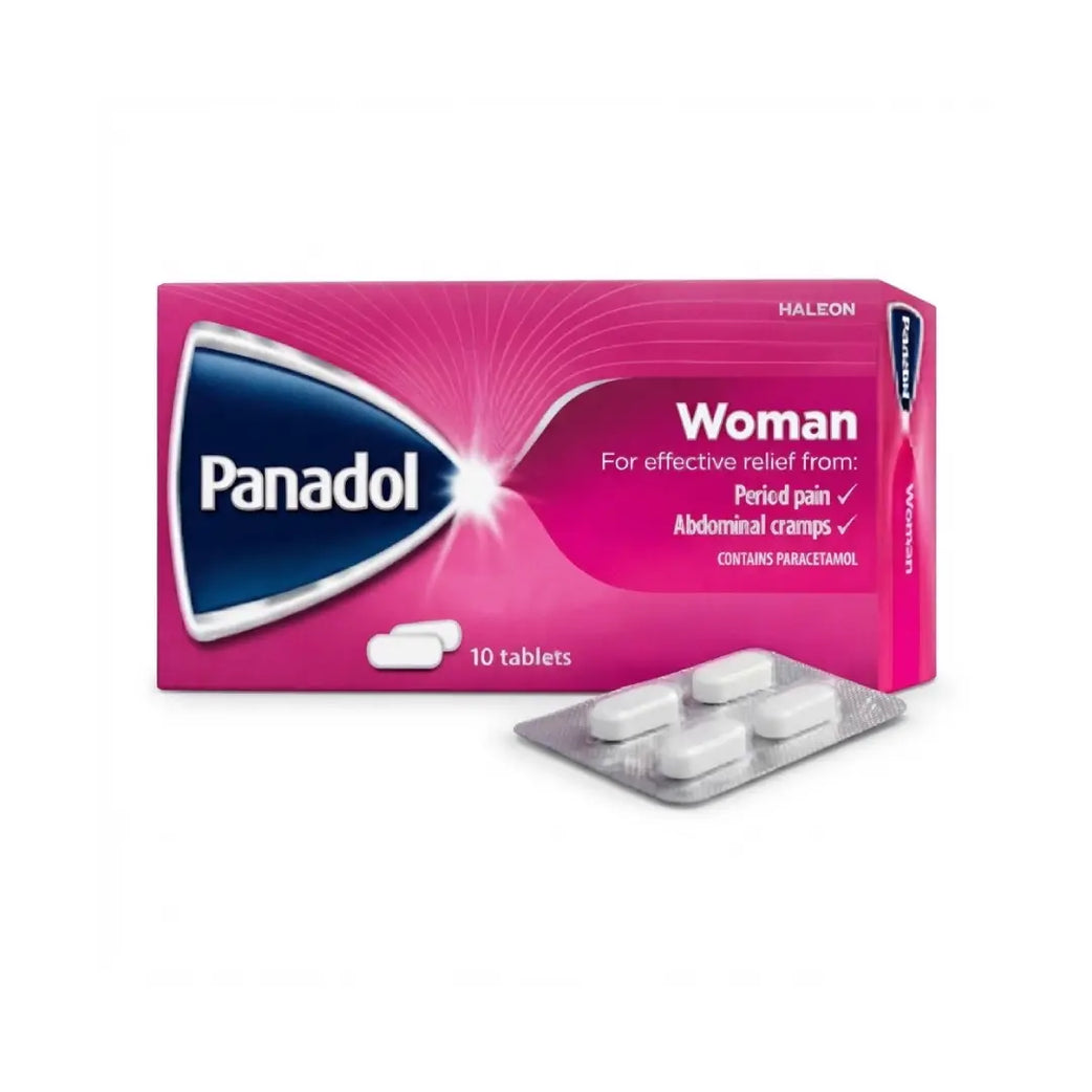 Panadol Woman Tablets 10s – Paracetamol 500mg & Hyoscine Butylbromide 10mg