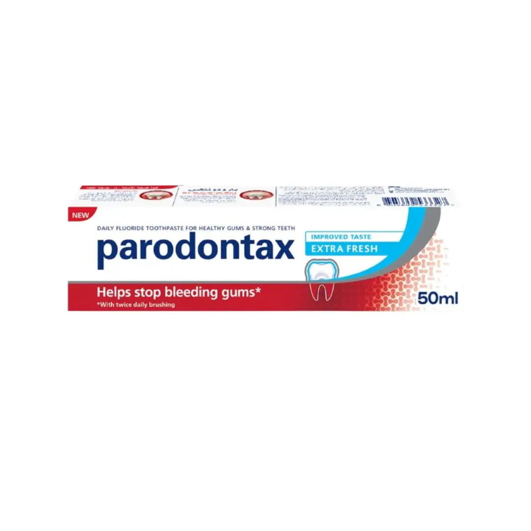 Parodontax Extra Fresh Toothpaste 50ml | Daily Gum Care Toothpaste for Plaque Removal & Fresh Breath