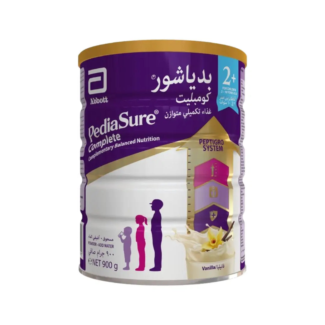 PediaSure 2+ Complete PeptiGro Vanilla Powder 900g – Children’s Nutritional Supplement Drink with Protein, Vitamins & Minerals