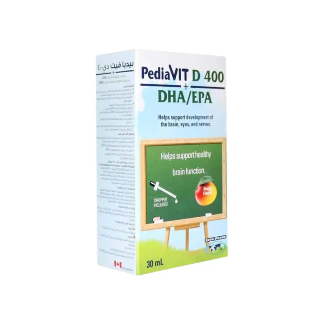 PediaVit D 400 + DHA/EPA Drops 30ML for Vitamin D & Omega Support