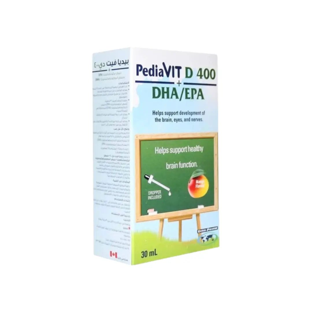 PediaVit D 400 + DHA/EPA Drops 30ML for Vitamin D & Omega Support