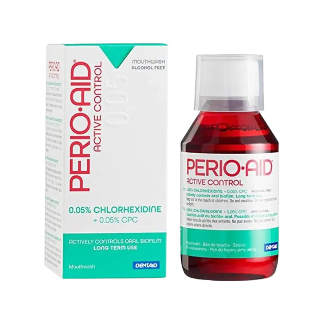 Perio Aid Active Control Mouthwash 0.5% 150ml – Daily Oral Care Rinse for Gum Hygiene & Fresh Breath