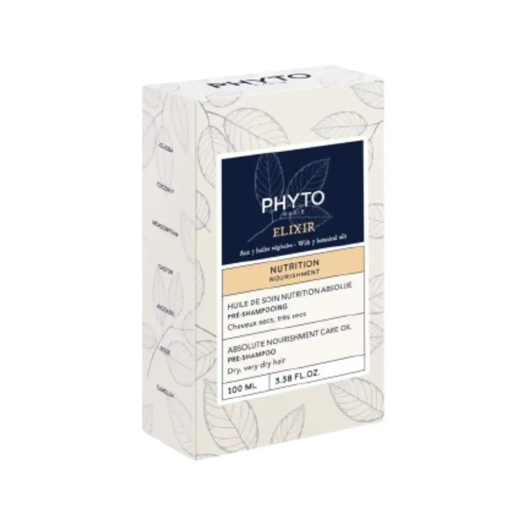 Phyto Absolute Nourishment Care Oil 100ml | Pre-Shampoo Hair Oil for Dry & Very Dry Hair | Deep Nourishing & Shine Treatment Oil