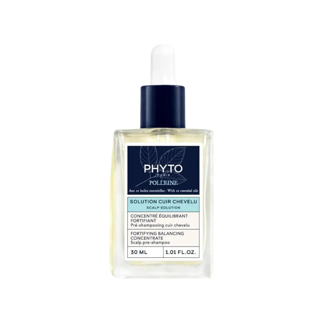 Phyto Fortifying Balancing Concentrate 30ml | Scalp Care Pre-Shampoo Treatment | Purifying & Strengthening Hair Serum