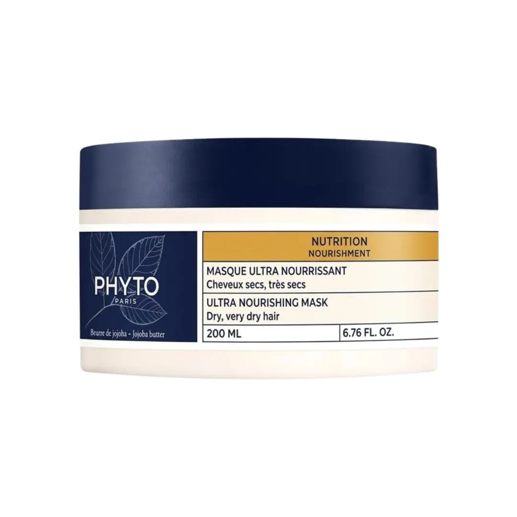 Phyto Ultra Nourishing Hair Mask 200ml | Deep Conditioning Treatment for Dry & Damaged Hair | Hydrating & Softening Hair Care