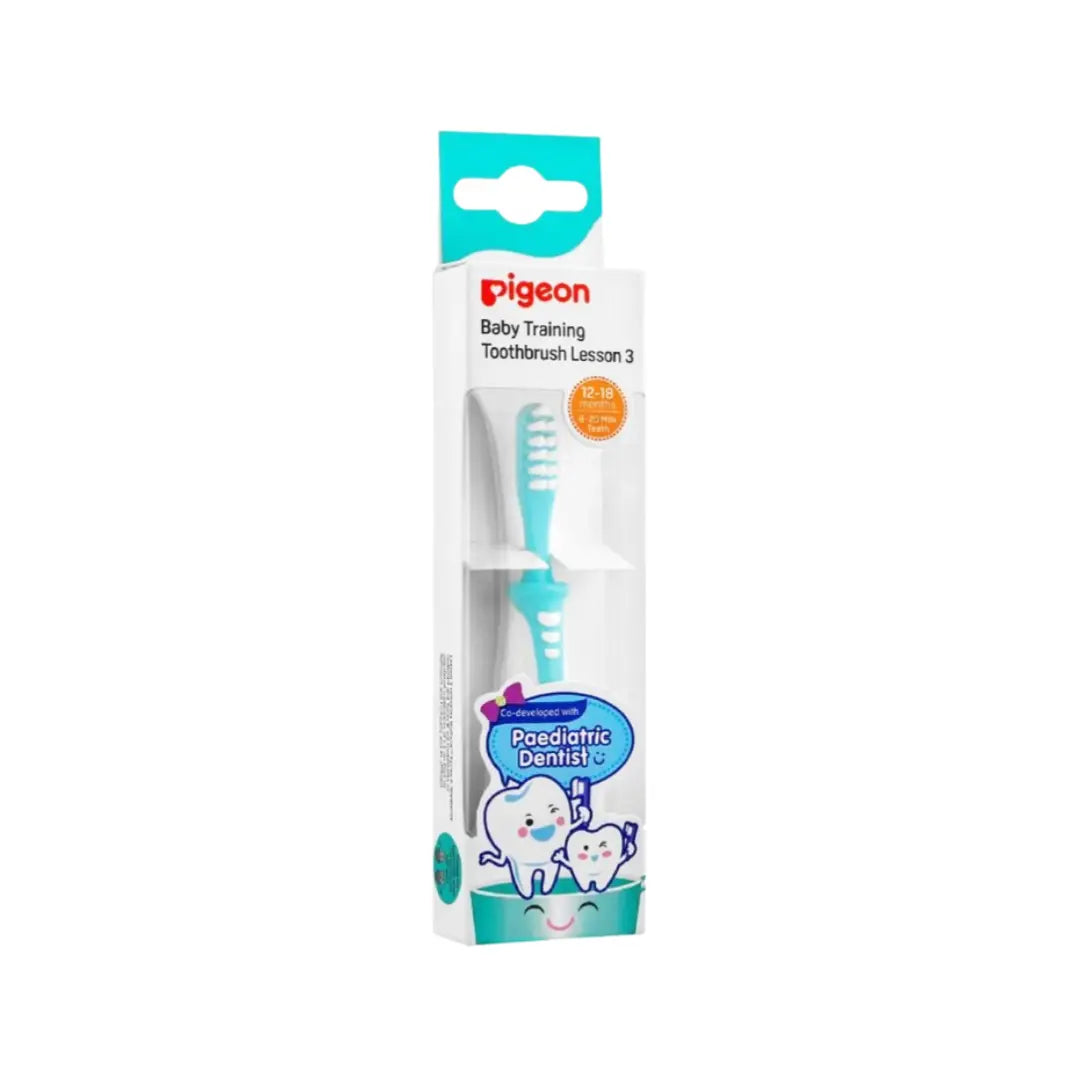Pigeon Baby Training Toothbrush Level 3 12–18 Months 78340-2 – Soft Bristle Toddler Toothbrush
