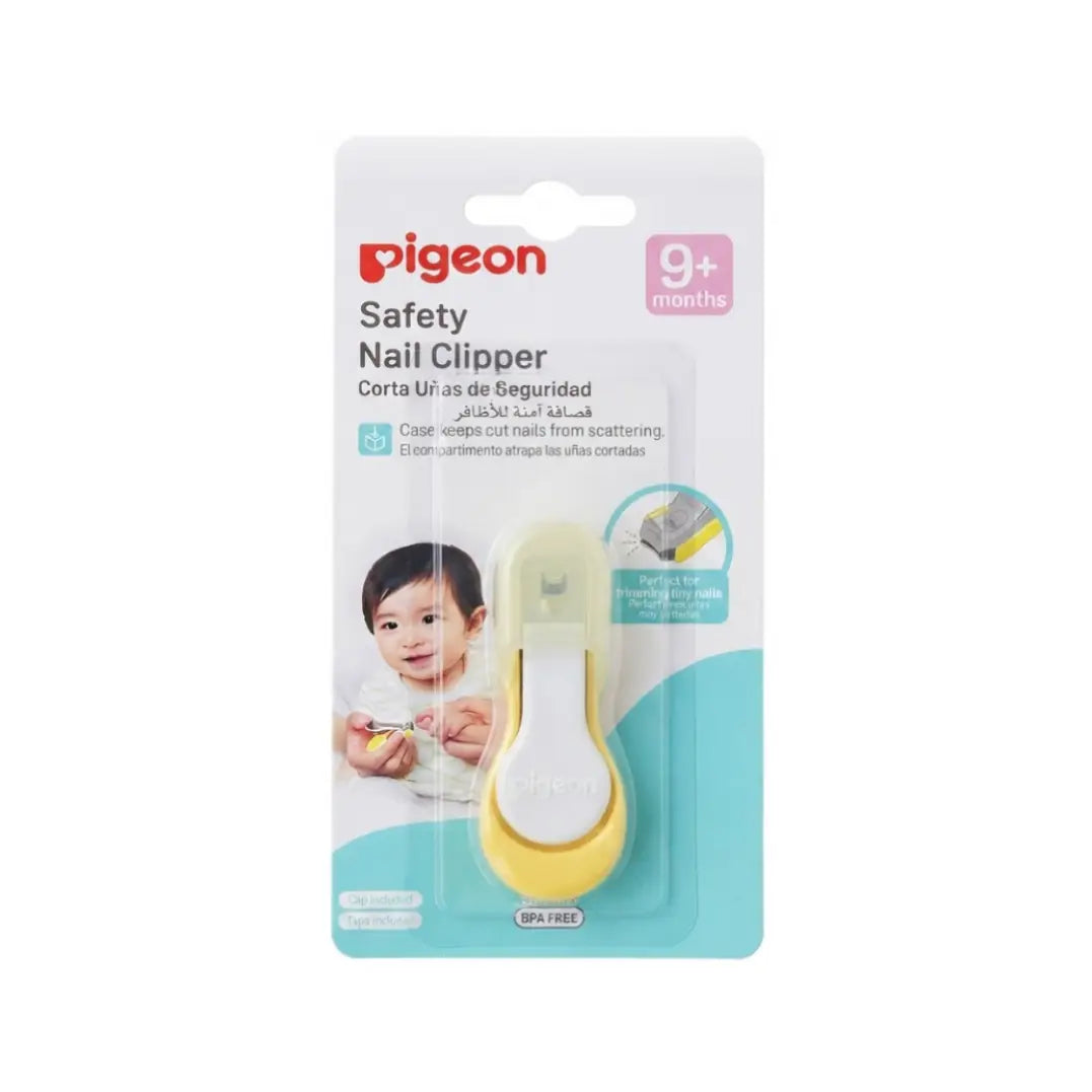 Pigeon Baby Safety Nail Clipper 9+ Months 10808 – Infant Nail Cutter with Ergonomic Grip