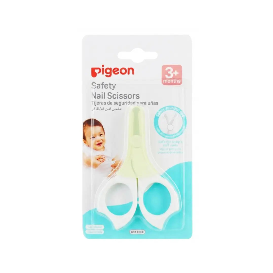 Pigeon Baby Safety Nail Scissors 3+ Months 10802 – Rounded Tip Infant Nail Trimmer