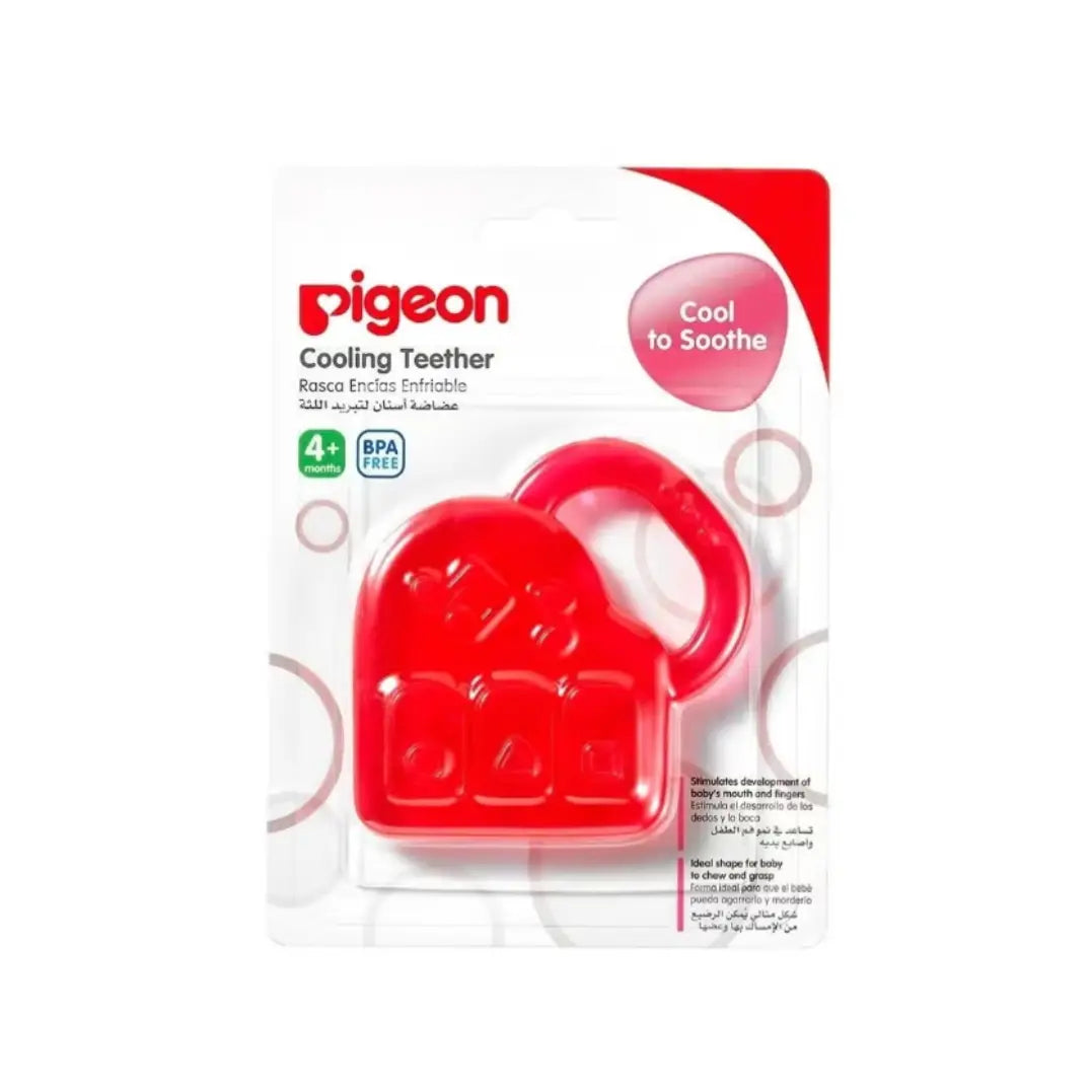 Pigeon Cooling Teether Red Piano 4+ Months 13909 – Baby Teething Toy with Cooling Effect for Gum Comfort