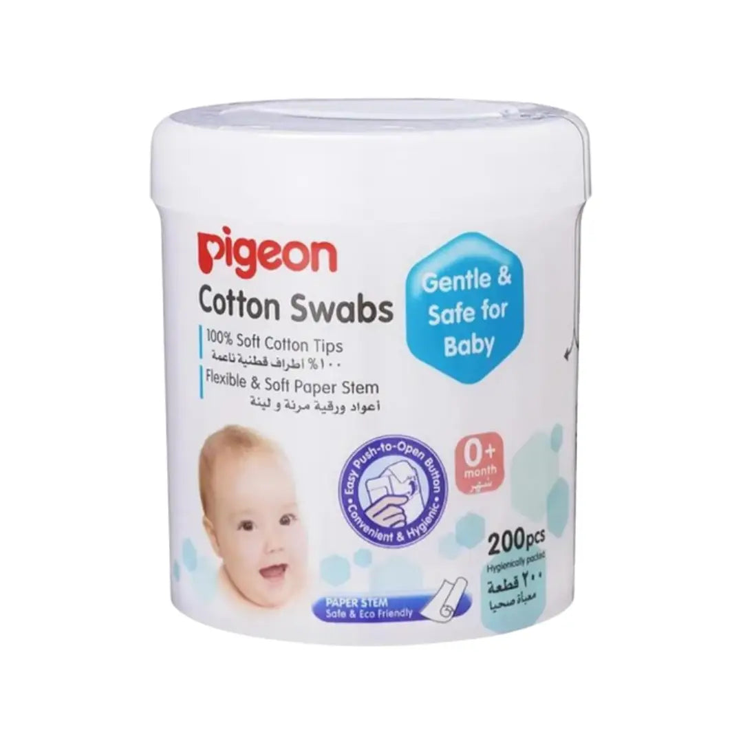 Pigeon Cotton Swabs 0M+ 200s 26547 – Baby Cotton Buds for Gentle Care