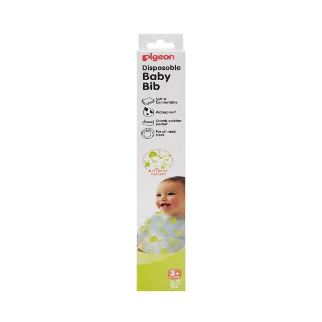 Pigeon Disposable Baby Bib 5M+ 30s 26823 – Waterproof Feeding Bibs for Babies