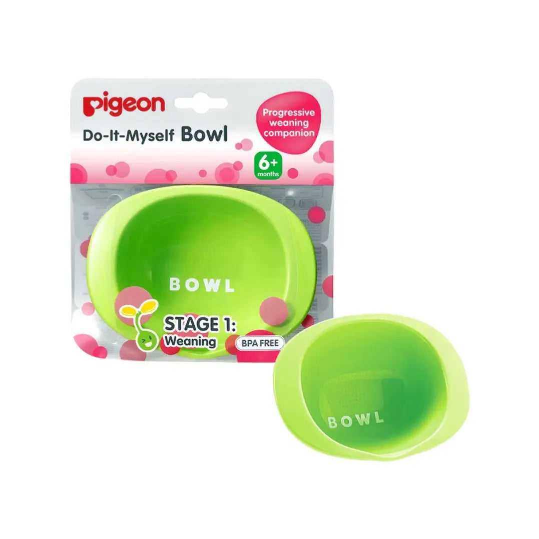 Pigeon Do It Myself Weaning Bowl Stage 1 6+ Months 26401 – Baby Feeding Bowl for Self-Feeding Practice