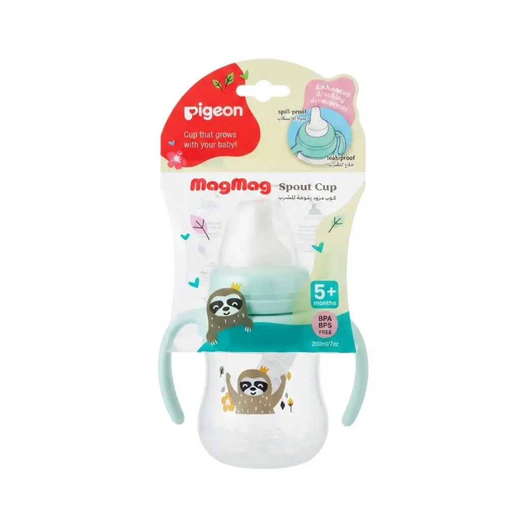 Pigeon MagMag Spout Cup 200ml 5+ Months 79292 – BPA-Free Baby Training Cup with Soft Spout