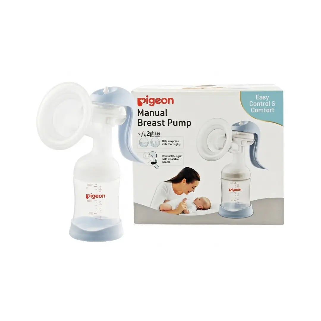 Pigeon Manual Breast Pump 79818 – BPA-Free Manual Breast Pump with 2-Phase Expression Technology