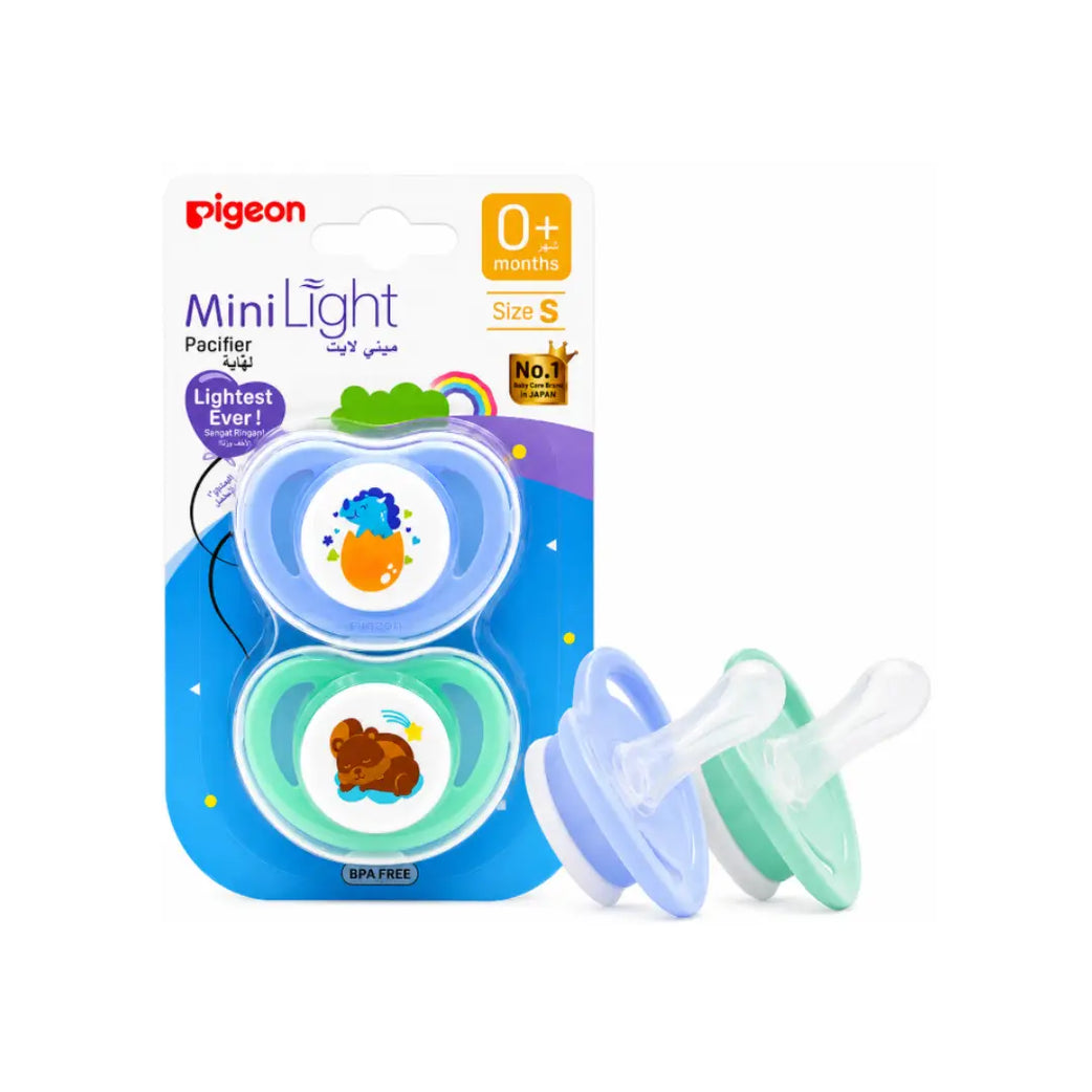 Pigeon MiniLight Pacifier 0+ Months Small 2s