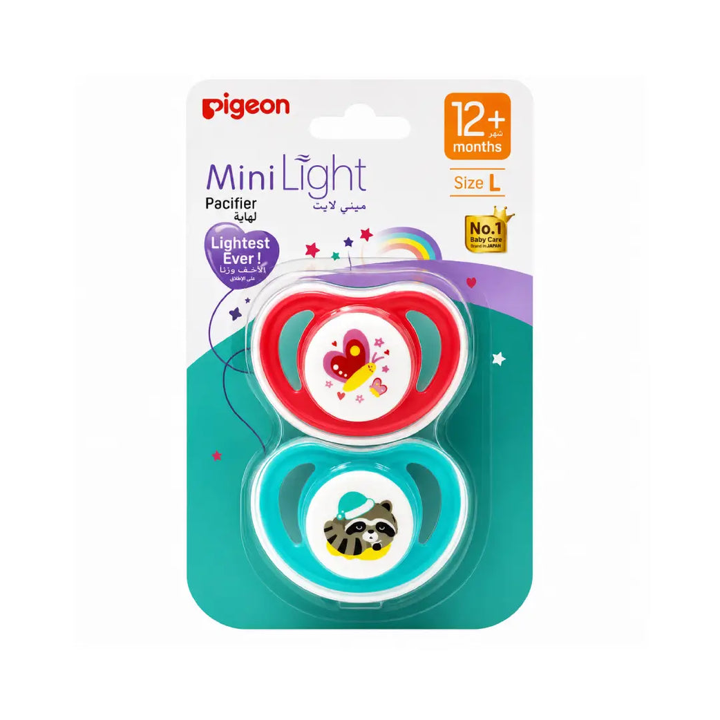 Pigeon MiniLight Pacifier 12+ Months Large 2s