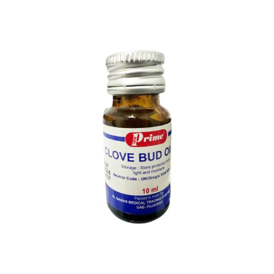Prime Clove Bud Oil IP 10ml Natural clove oil for oral care, fresh breath, and soothing relief