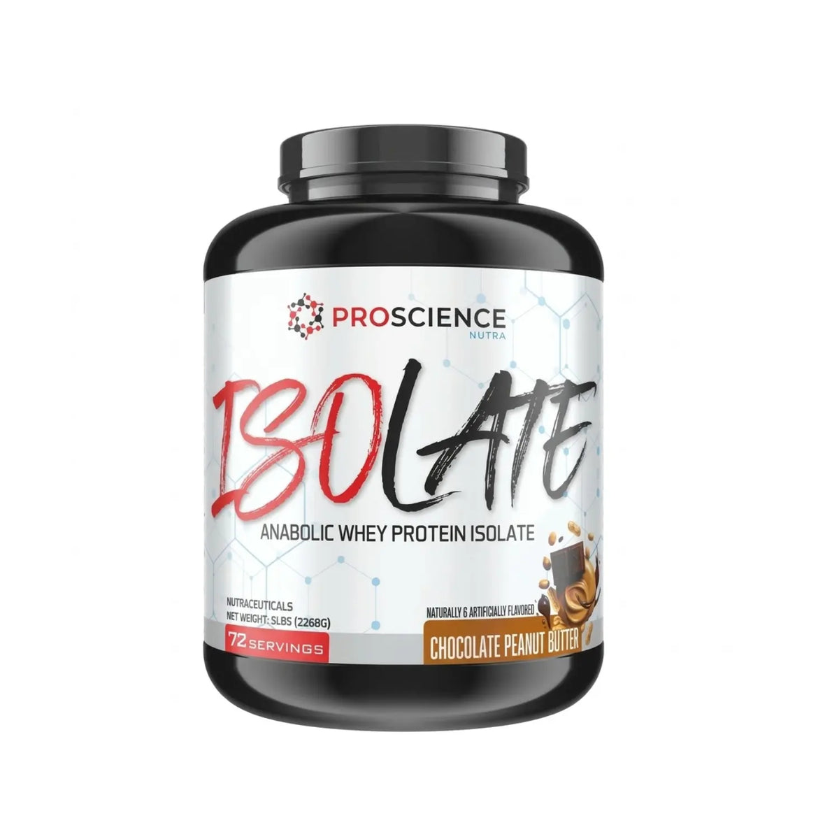 ProScience Isolate Whey Protein 5lb Chocolate Peanut Butter Serv 72
