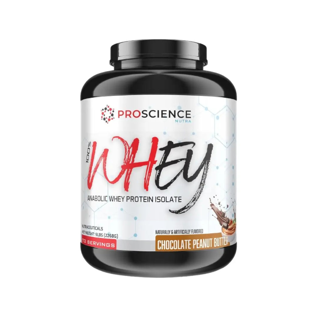 ProScience Isolate Whey Protein 5lb Chocolate Peanut Butter – 73 Servings High Protein Supplement