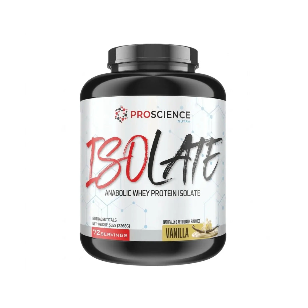 ProScience Isolate Whey Protein 5lb Vanilla Serv 72