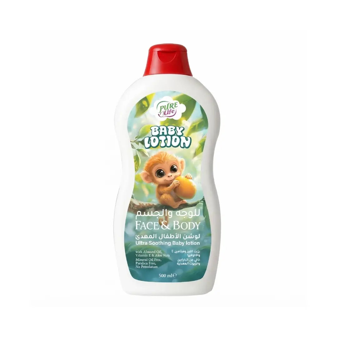 Pure Life Baby Lotion 500ml – Ultra Soothing Moisturizing Lotion for Baby Skin