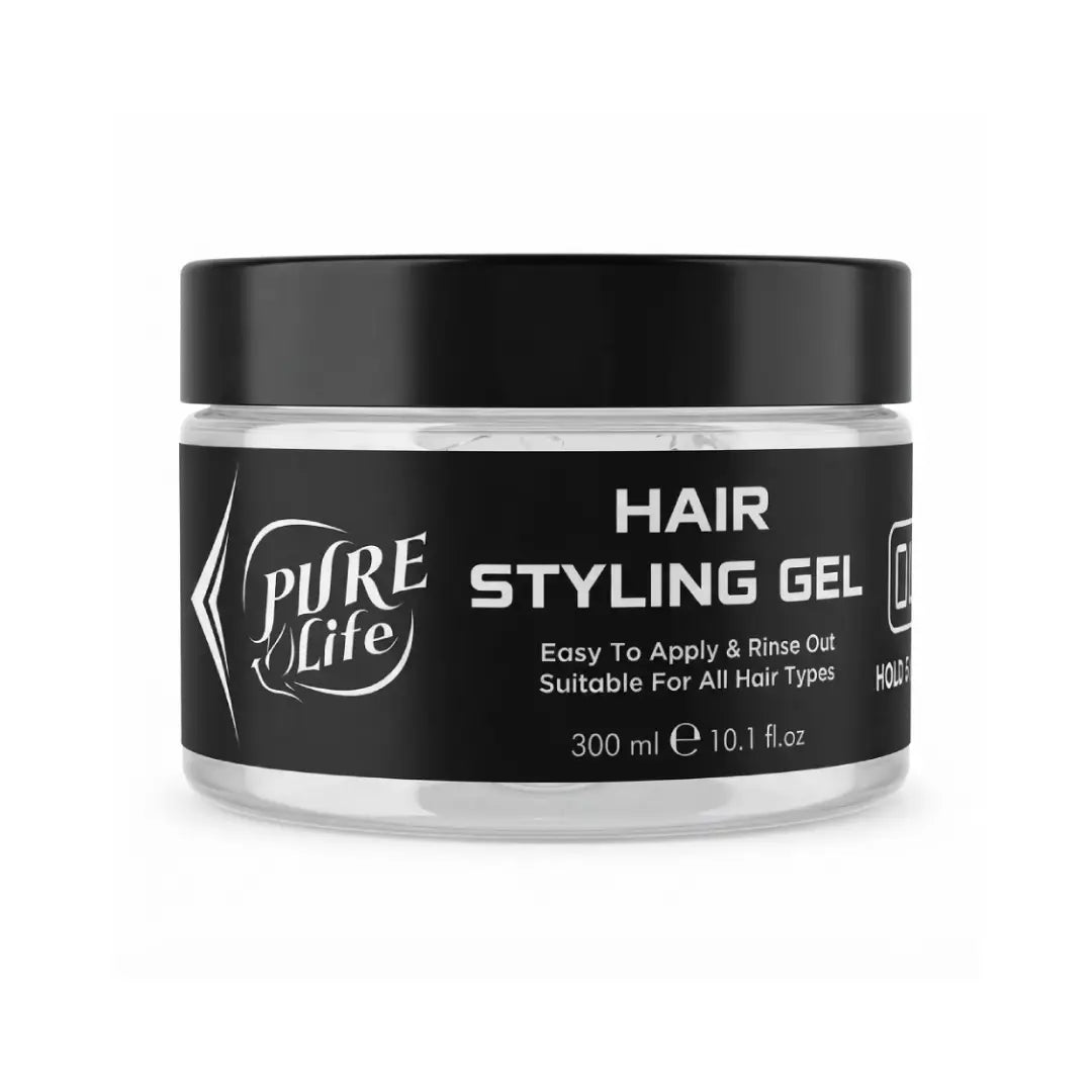 Pure Life Hair Styling Gel 01 Wet Look 300ml – Strong Hold Hair Styling Gel