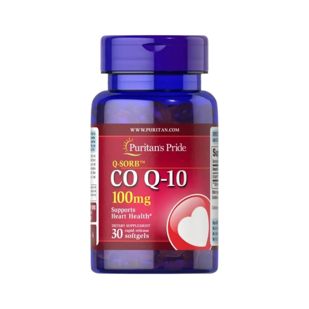 Puritan’s Pride Co Q10 100mg 30 Softgels for heart health and energy support
