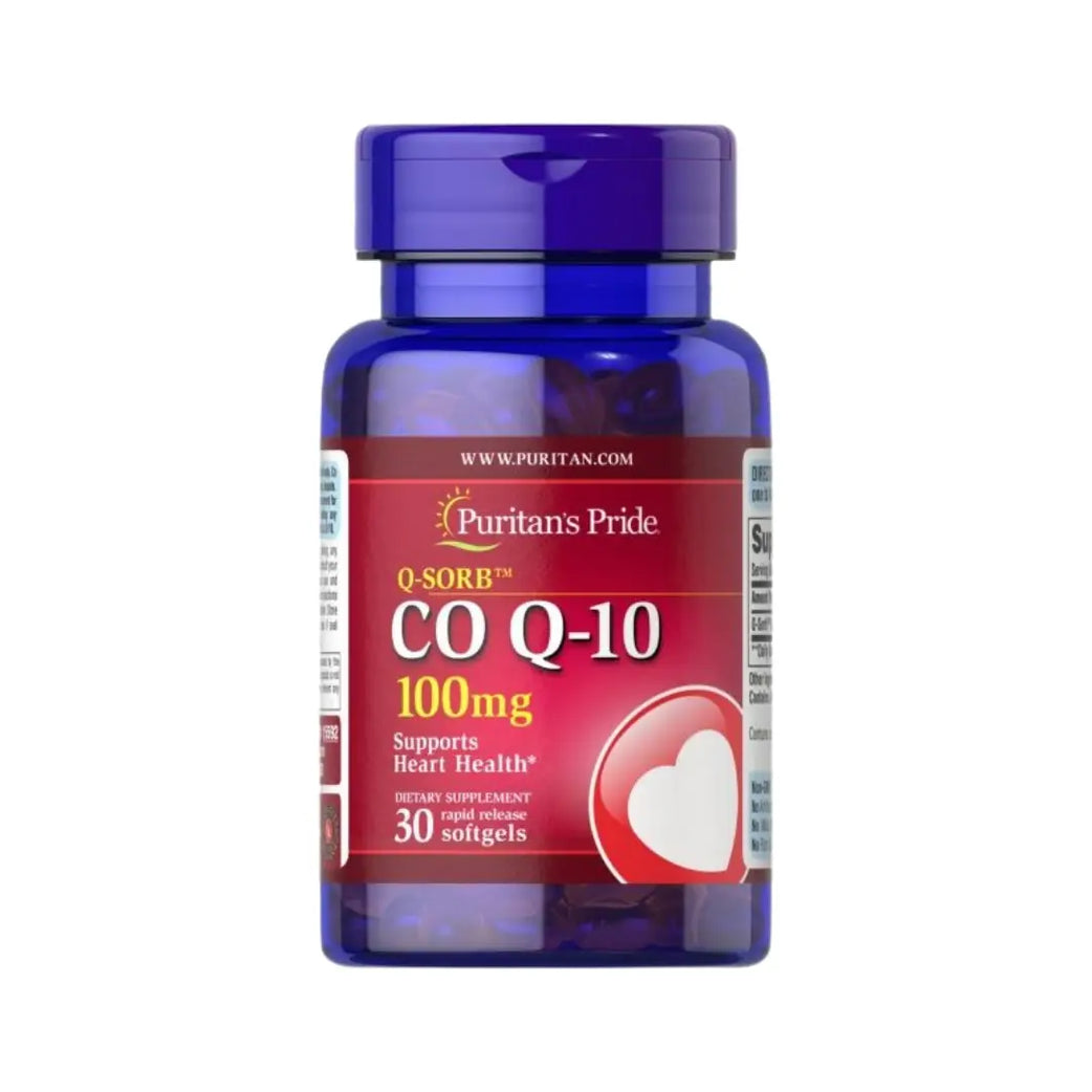 Puritan’s Pride Co Q10 100mg 30 Softgels for heart health and energy support