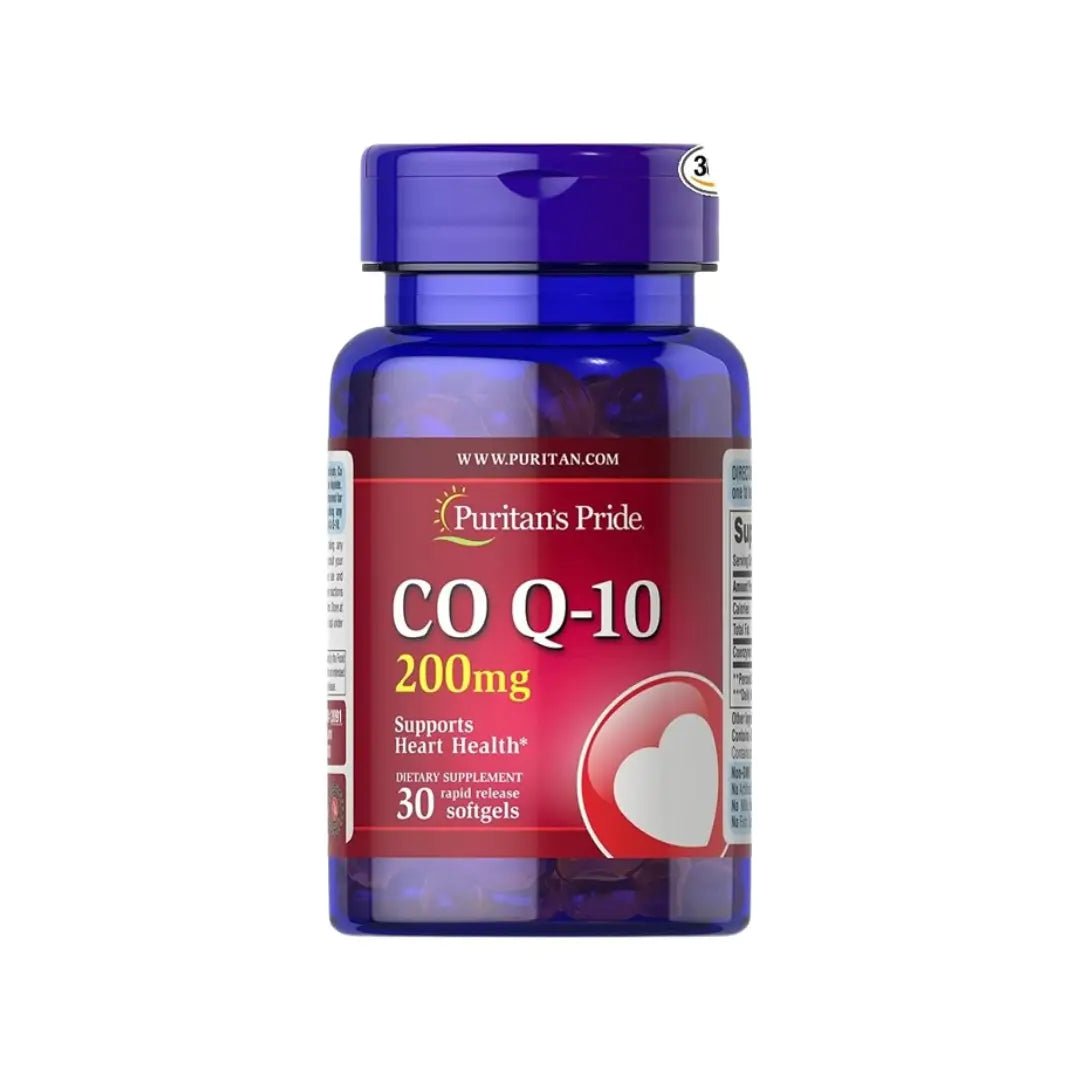 Puritan’s Pride Co Q10 200mg 30 Softgels Rapid Release for heart health and energy support