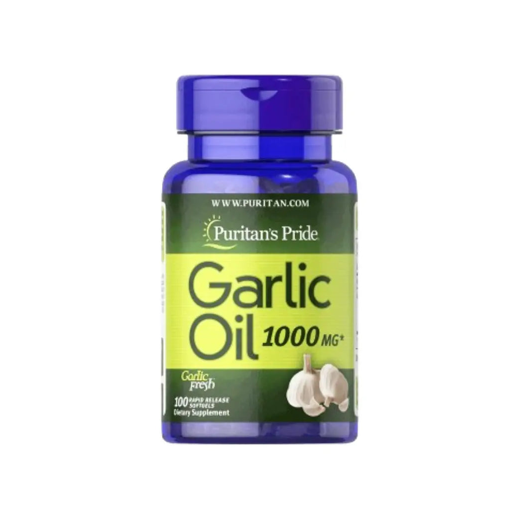 Puritan’s Pride Garlic Oil 1000mg Softgel 100s – Daily Herbal Supplement for Wellness Support