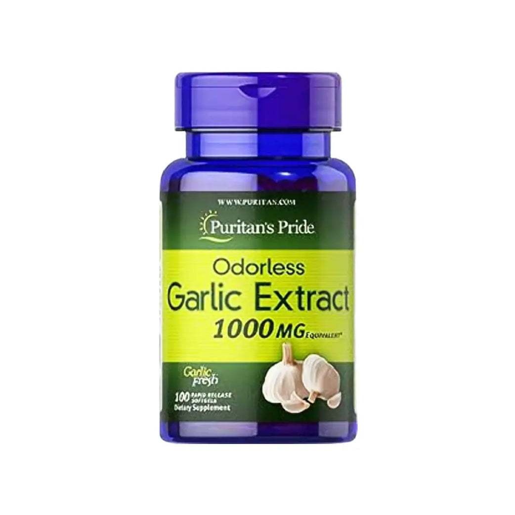 Puritan’s Pride Odorless Garlic Extract 1000mg Softgels 100s – Daily Herbal Supplement