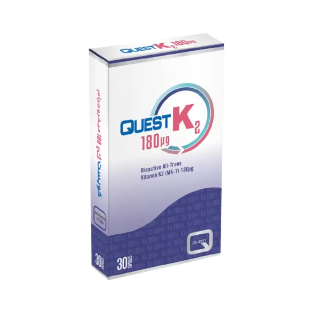 Quest Vitamin K2 180mcg Capsules 30s – Daily Vitamin K Supplement