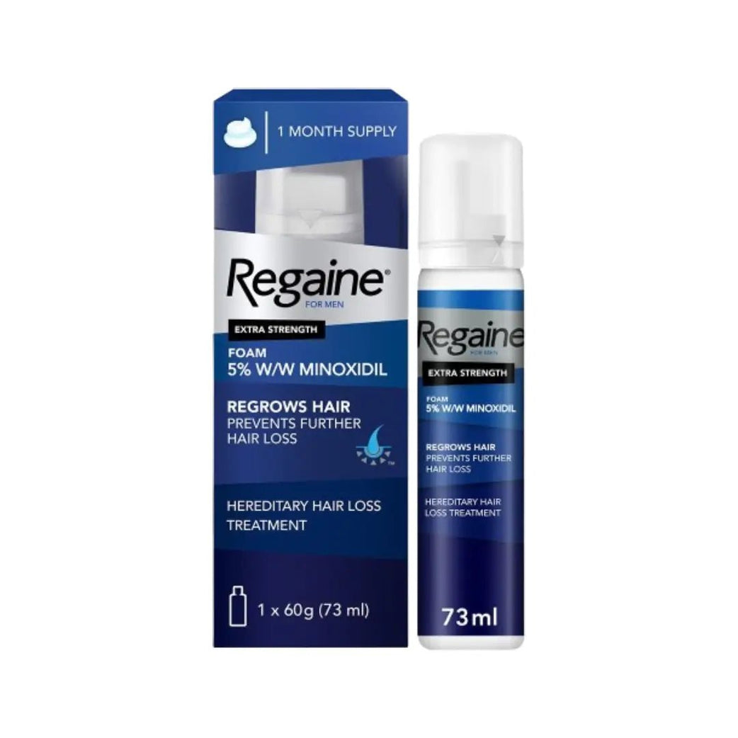 Regaine For Men Extra Strength 5% Foam 60g – Minoxidil Hair Regrowth Support