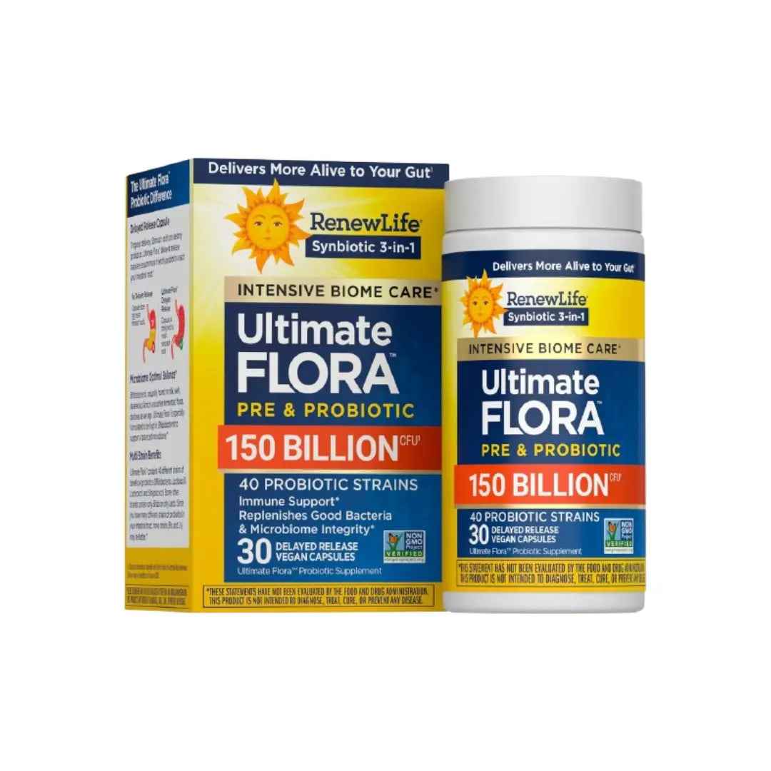 Renew Life Ultimate Probiotic 150 Billion CFU Capsules 30s | 40 Strains Digestive Support Supplement