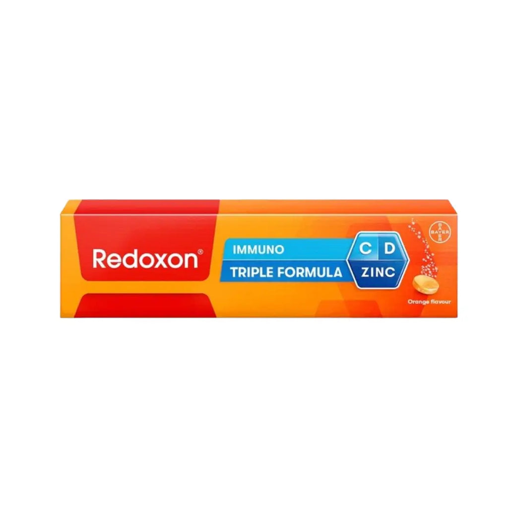 Rexodon Triple Formula Tablets 15s – Orange Flavour Vitamin C, D & Zinc Supplement
