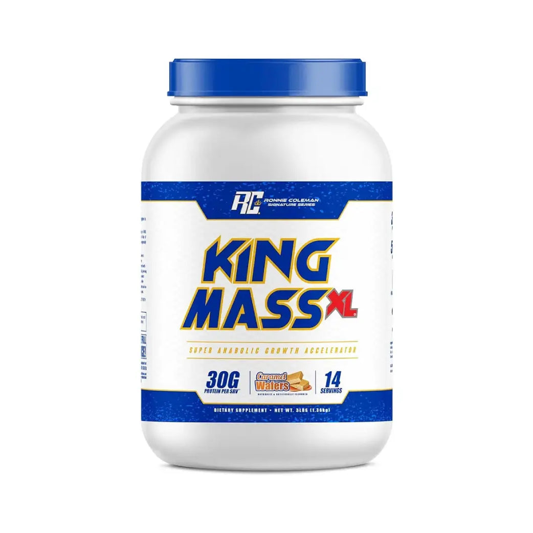 Ronnie Coleman King Mass XL 3lb Caramel Wafer – Mass Gainer Powder, 14 Servings