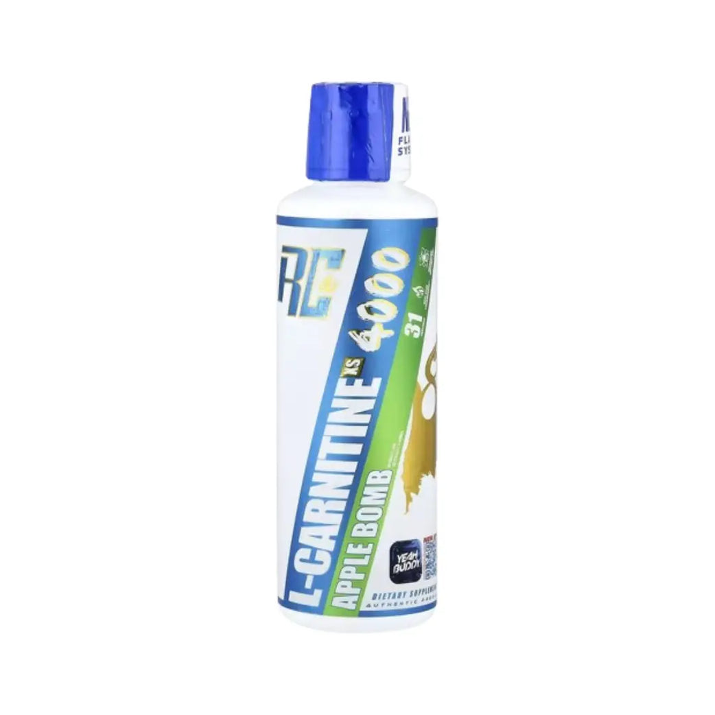 Ronnie Coleman L-Carnitine XS 4000 Apple Bomb 465ml – Liquid L-Carnitine Supplement 31 Servings