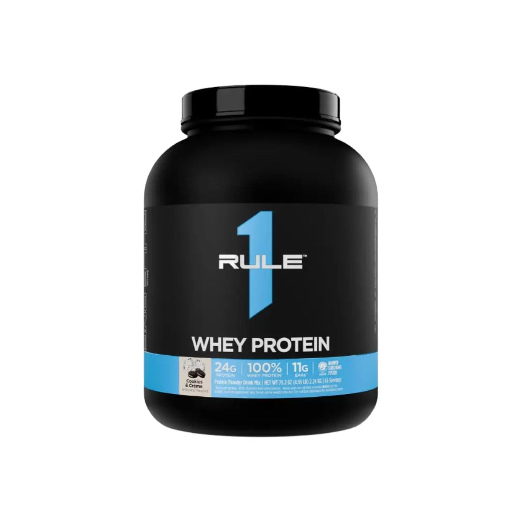 Rule 1 Whey Blend 4.95lb Cookies and Cream Serv 66